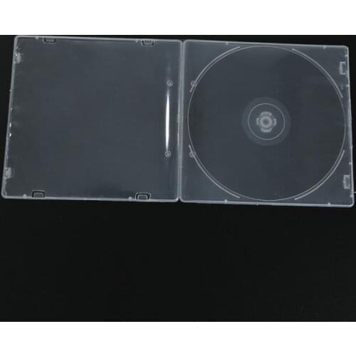 1pcs High Quality Durable Clear 5.2mm Single CD DVD R CDR DVDR Disc Hard Bag Box Cases Poly Plastic Case Outer Sleeve Dropshipp