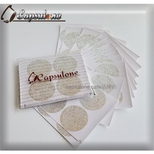 100/200/300 Pcs Adhesive Aluminum Lids Seals for Filling Empty Disposable Refillable Reusable Nespresso Pod Capsule
