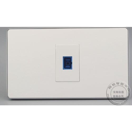 120MM SC Optical Fiber Patch Cord Adapter Mount Wall Mountable Plate Panel SC Port Connector Home Plug Adapter