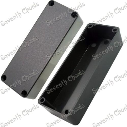 2 Pcs Black Sealed Closed Type 5 String Bass Guitar Pickup Covers/Lid/Shell/Top / 4 Screw hole