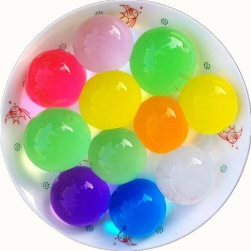 20 pcs Large Pearl 4-5cm Crystal Soil Water Beads Mud Grow Ball Wedding Growing Bulbs Childrens toys for Party Gift Fish Pet
