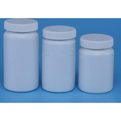 500pcs 65ml 75ml Plastic White Empty Pharmacy Refillable Vitamin Capsules bottle container for Medicine Powder Packing NO437