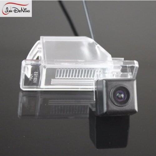 JanDeNing HD CCD Car Rear View Parking/Backup Reverse Camera/Waterproof License Plate Light OEM For Nissan Almera 2006-2015