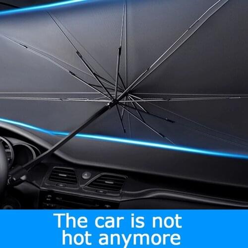 Car Sun Umbrella Foldable Windshield Sun Shade Cover Parasol Auto Front Window Sunshade Covers Car Sun Protector Car Accessories