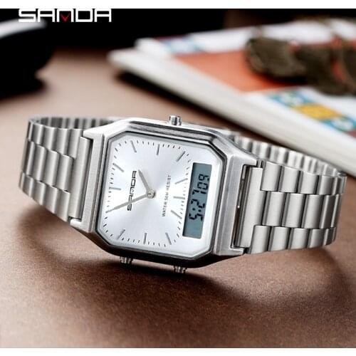 Gold Womens Watches 50M Waterproof Quartz Fashion Clock Business Ladies Men Watch Electronic reloj inteligente para mujer hombr