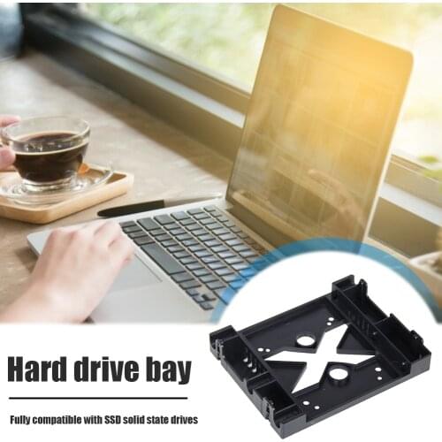 3.5 inch to 2.5 inch SSD HDD Hard Drive Holder Mount Bracket Converter Adapter 5.25 Optical Drive Position For PC