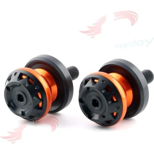 For DUKE 125 200 390 690 790 990 1290 DUKE390 DUKE690 Motorcycle Brand New Swingarm Sliders Spools M10 Stand Screws Cover