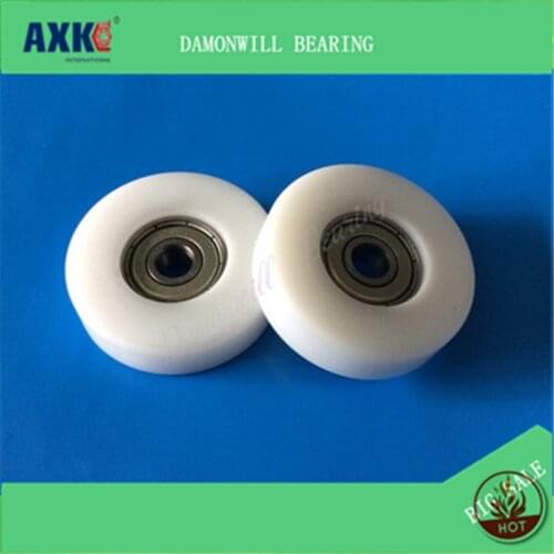 Plastic coated wheel 6*35*9MM POM nylon wheel 626ZZ bearing pulley guide positioning wheel 4PCS rubberized wheel 6X35X9MM