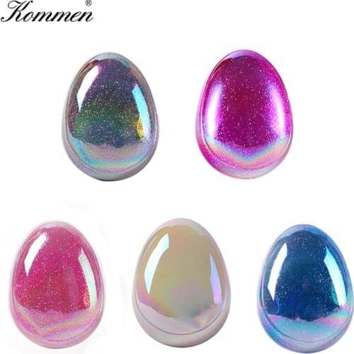 Kommen Glitter Egg Shape Hair Comb Anti-static Massage Hot Combs Haircare Styling Tools Hair Brush Women Barber Accessories