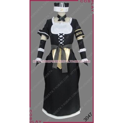 Overlord Great Tomb of Nazarick Pleiades Six Stars Werewolf Battle Maid Lupusregina Beta Dress Cosplay Costume S002