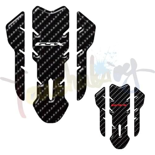 Motorcycle 3D fuel tank pad sticker protective decorative decal FOR SURUKI GSR 750 600 450 Fishbone Protective Decals