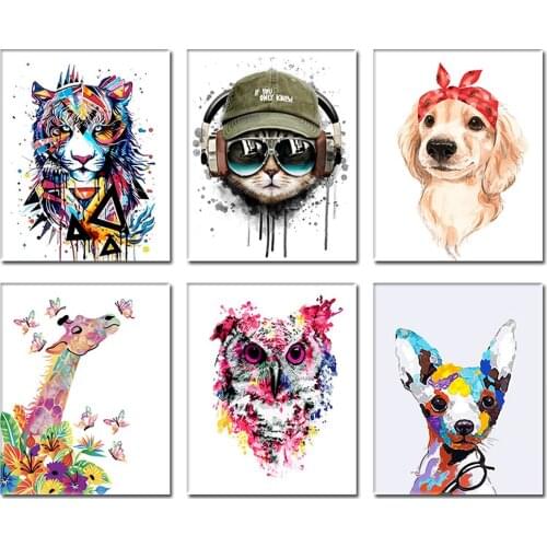 5D DIY Poured Glue Diamond Painting Kits Scalloped Edge Wall Art Painting Decor Animals Cat Full Round With AB Drill On Canvas