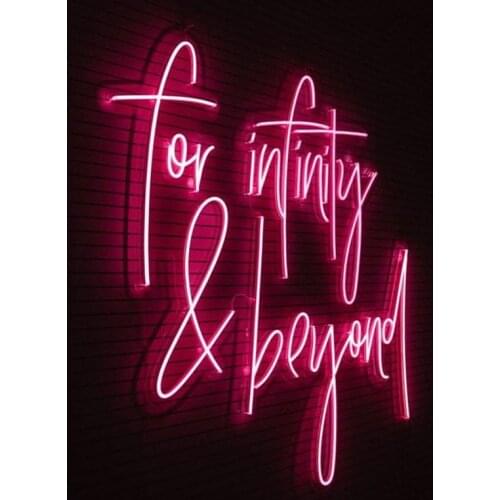 Neon Sign For For infinity & beyond Glass Tubes Lamp neon Bulbs Sign Windows light advertise custom LOGO Handmade dropship