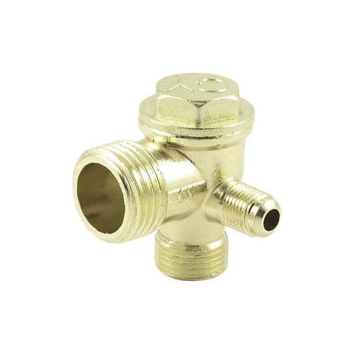 21mm 16mm 10mm Male Threaded Tube Connector Air Compressor Check Valve