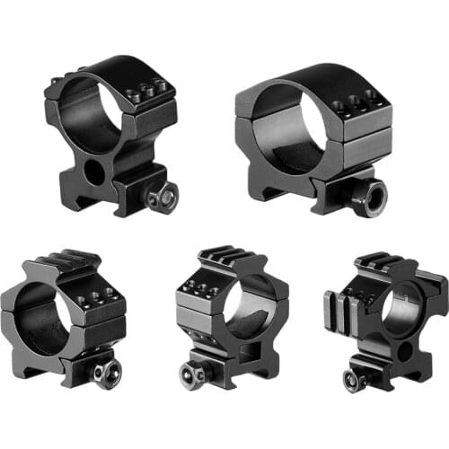 DIANA a Pair of Scope Mount 30mm Ring Heavy Duty Low Profile 6 Bolts Weaver Picatinny Rail w/ Hex Wrench for Laser Flashlight