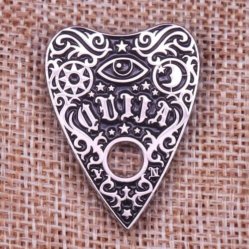 Ouija board Planchette Enamel Pin Spirit Halloween Badge