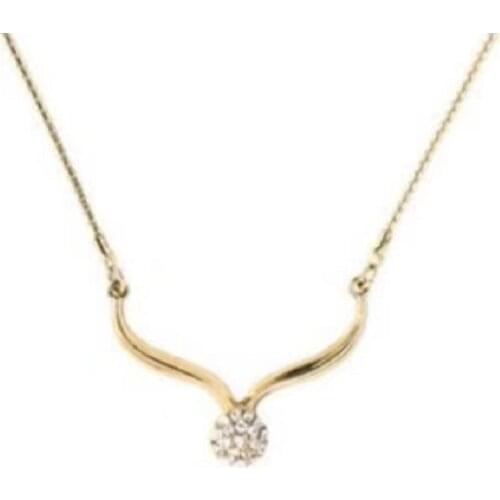 Necklace clavicle chain earrings set of European and American style chain long, simple and atmospheric pendant