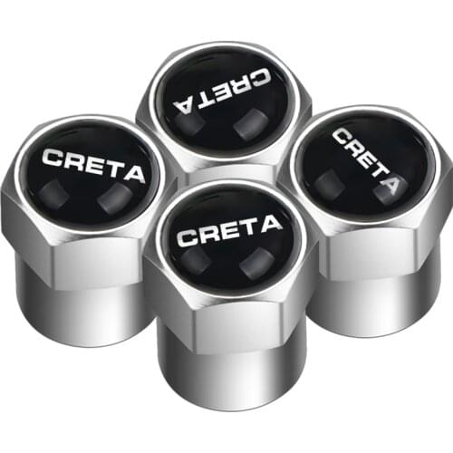 4Pcs Durable Aluminum Cover Tire car Wheel Rims Stem Air Valve Caps Replacement for hyundai creta ix35 i30