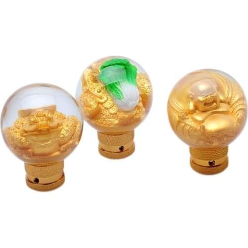 BuddhaFrog Gear Shift Knob for AT MT Shifter Lever 3 Aadapters switching adapters Cool Funny Automobile Accessories Acessories