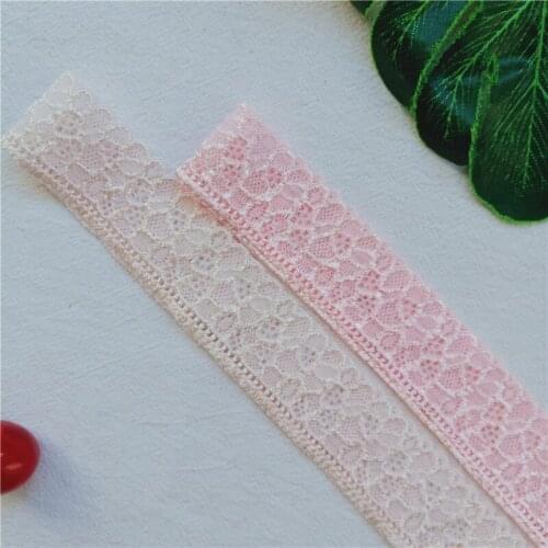 3CM Silky Elastic Ribbons For Crafts Swiss Lace Fabric Hometextile Couture Materiel Accessoires Used On Sewing Underwear S1165