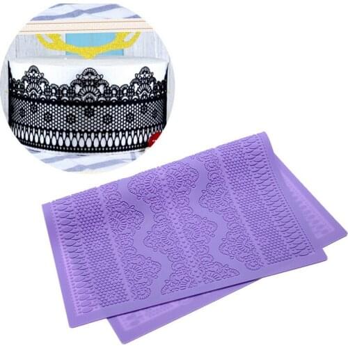 Fondant Lace Silicone Pad Cushion Mold DIY Cake Decorating Tools Chocolate Pastry Cake Decoration Mold Sugarcraft Mould MX279