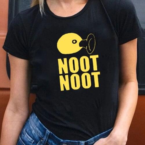 Pretty Kawaii Pingu Graphic Printed Tee 2021 New Women Funny Gossip T-shirt Noot... Letters Casual Penguin Cartoon Cotton Tops