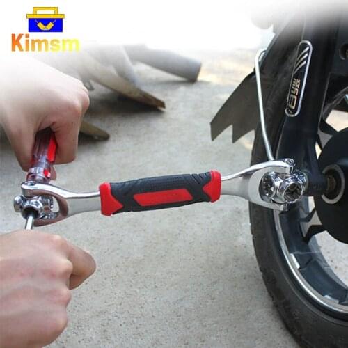 MultiPurpose Socket Wrench 360 Degree Rotation Double-end Wrench Repair Car Device Spanner Chrome Vanadium Steel DIY Hand Tools