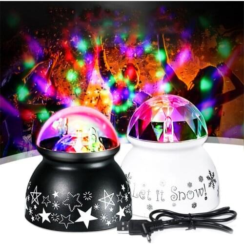 USB or Battery Powered RGB Color 2W Led Stage Lamp Water Ripple Indoor Fairy Decoration Party,Wedding,Birthday