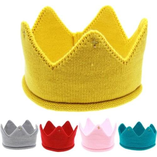 Baby Girl Boy Birthday Party Headwear 0-3 Year Birthday Princess Crown Cap Party Decorations Kids Baby 1st Birthday Headband