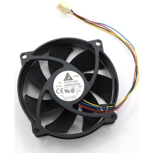 Computer Cooler Fan AFB0912VH 12V 0.60A 4 Wire 9225 92MM 80x25MM DC Brushless PWM Cooling Fans