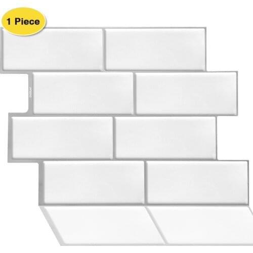 Erzee 3D Peel and Stick Backsplash, Premium Anti Mold Vinyl Self Adhesive Tiles
