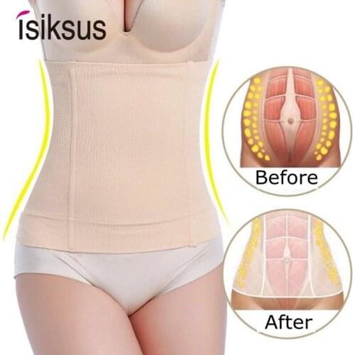 Isiksus Corset Waist Trainer Body Shapers Women Slimming Shapewear Belt Seamless Waist Cincher Underwear Modeling Strap WT006