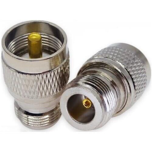 1pcs new N Female to UHF SO-239 SO239 Male plug Coaxia Straight RF Adapter Connectors