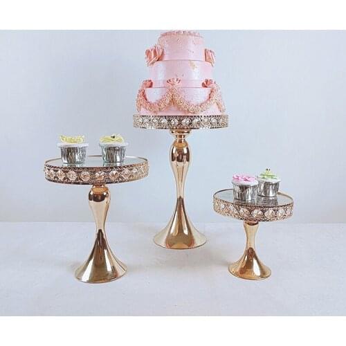 1pcs Wedding Table Square Cake Stand Iron Tall Cake Fruit Tray Lace Single Cupcake Stand