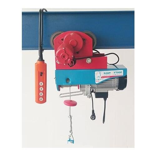 100kg-300KG 12--30M, 220V 50HZ 1-phase, all-in-one type mini electric wire rope hoist with trolley,PA mini block lifting machine