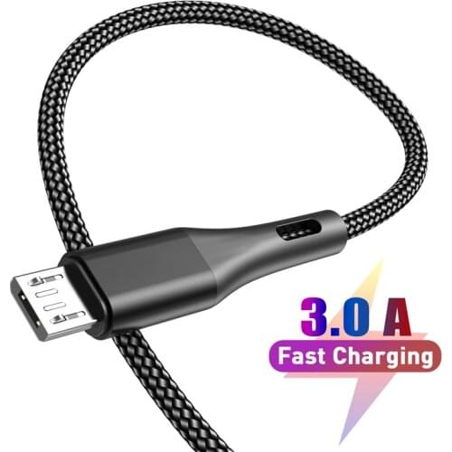 3m Micro USB Cable Android For Xiaomi Redmi Note 5 Pro Phone 3A Fast Charging Adapter For Samsung S7 Micro Charger Data Cable