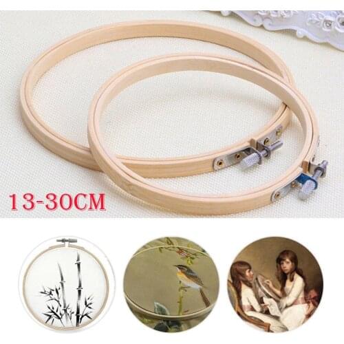 6PCS/ 1PCS Embroidery hoop Attributes hoops wood Rings for Embroidery Cross Stitch Sewing wood tambour hoop Frame for Embroidery