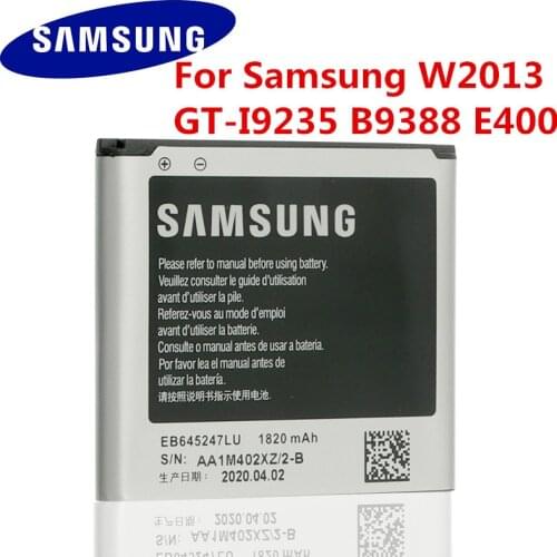 Battery For SAMSUNG 100% Original Battery 1820mAh For Samsung GT-I9235 B9388 EB645247LU W2013 I9235 B9388 E400