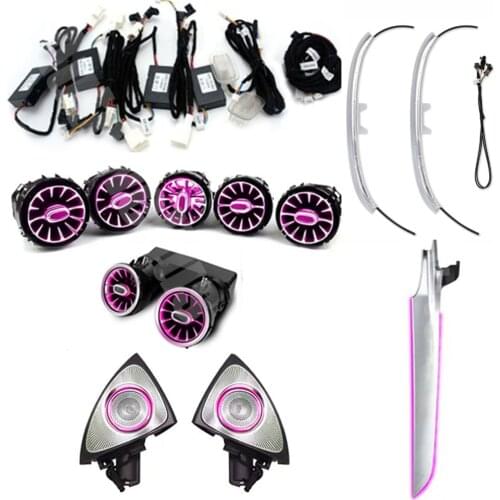 Accessories mood light Upgrade neon light 3 colors to 64 colors ambientl ight front back air vent seat atmosphere light nozzle