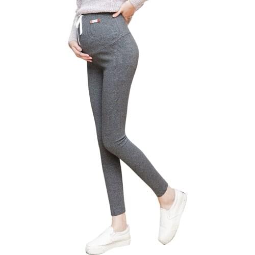 Maternity pants new 2020 leggings cotton spring and autumn trousers tide mother feet pregnant women stomach lift pants