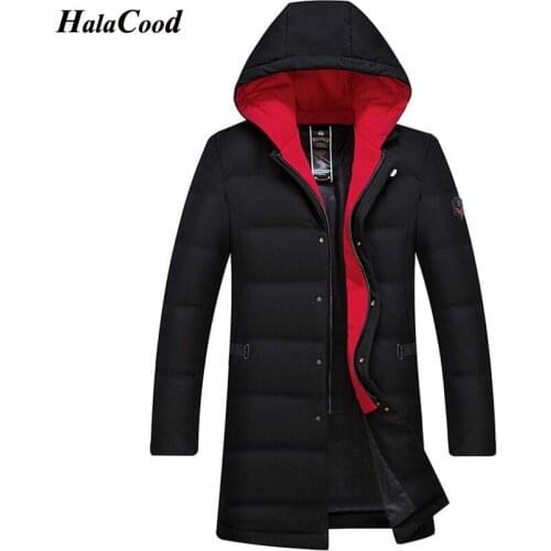 HALACOOD 2018 New Fashion Autumn Winter Warm Duck Down Jacket Men Jackets Coat Hooded Long Male Down Coat Korean Casual Outwear