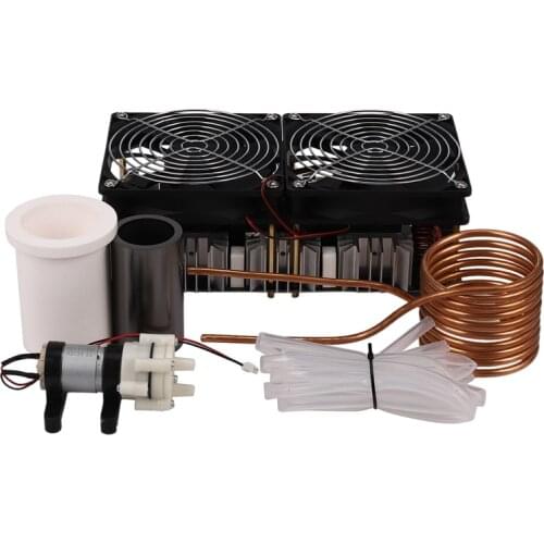 2500W ZVS Induction Heater High Frequency Induction Heating PCB Board Melted Metal + Coil+ Crucible+Pump