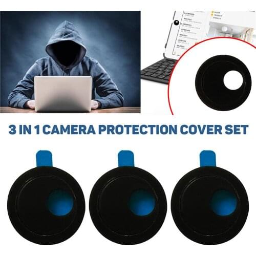 3pcs Round Camera Protection Cover WebCam Cover Ultra Thin Shutter Slider Camera Lens Cover Cover Set Laptop PC Tablet Phone