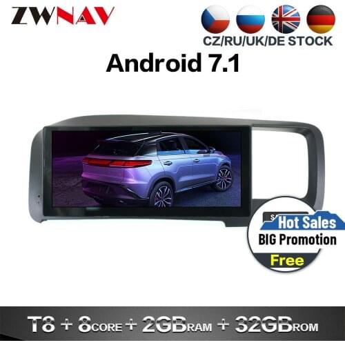 4+64G Android 9.0 Car Stereo Multimedia For Volvo S60 V60 2011- 2014 Radio GPS Navi Audio Video stereo player head unit free map