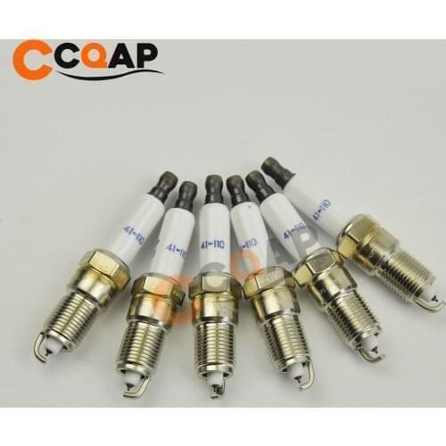 4-6pcs/lot 12621258 41-110 New Iridium Spark Plug For BUICK CHEVROLET GMC HUMMER H2 H3 H3T ISUZU PONTIAC GTO G8 SAAB 9-7X