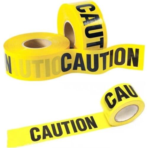 PE Disposable Warning Tape Yellow CAUTION Warning Belt