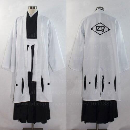 Bleach Kuchiki Byakuya Cosplay Kimono Cosplay White Mens Bleach Cosplay Costume