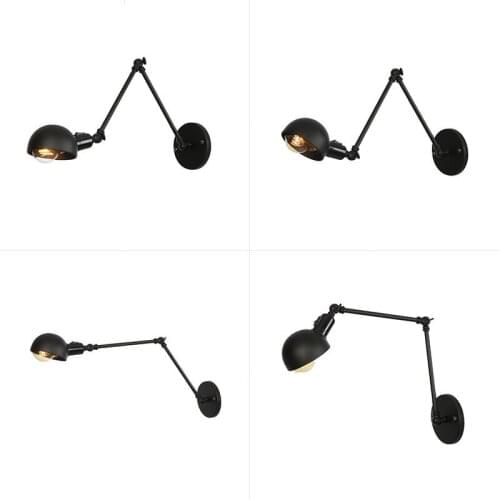 Switch 】 bar hotel. Sitting room long pole double festival floor lamp arm teahouse clothing store LED wall lamp switch