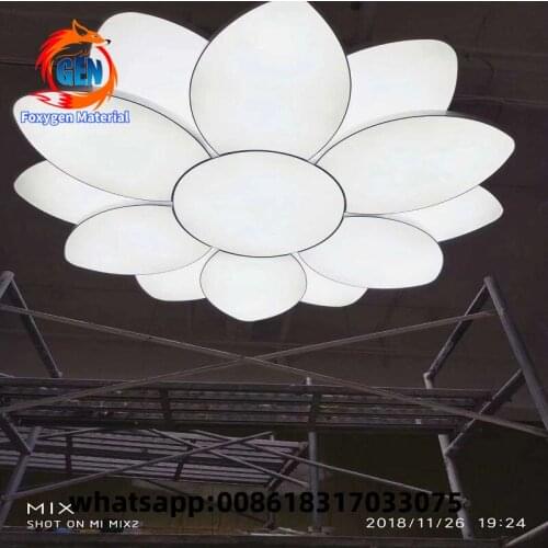 Plastic baguette suspended ceiling PVC stretch film interior decoration material up to 5m for hotel