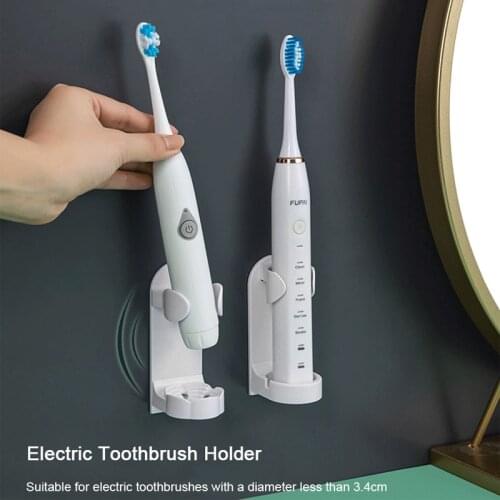 Electric Toothbrush Holder Traceless Toothbrush Stand Rack Wall-Mounted Toothbrush Storage Hanging Shelf Bathroom Accessories